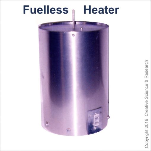Larger photo of our Fuel-less heater invention