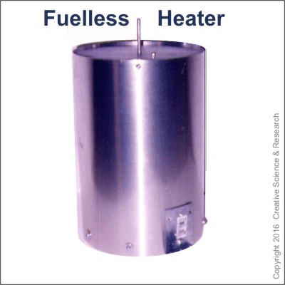 Photo of our aluminum type Fuel-less Heater space heater