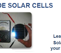 Photo of homemade solar cells