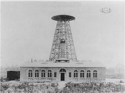 Photo of Tesla's free energy transmitting tower
