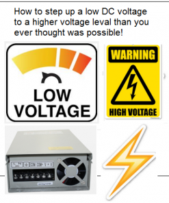 front cover for New Ideas On Stepping Up Low DC Voltages Plans