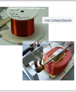 Two photos of our Fuelless Engine motor coils
