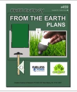 Free Energy From The Earth Plans E-book cover order number 459