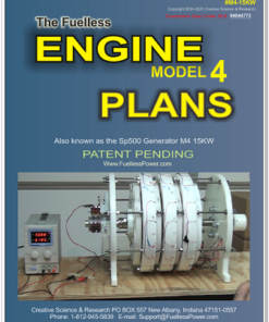 Fuelless Engine Model 4 / 15kw SP500 Generator PDF Plans